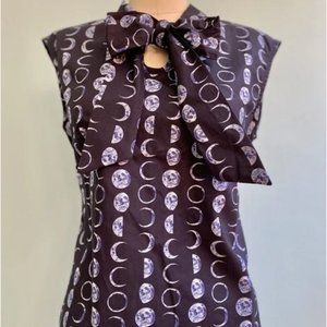 1X Moon Phase Bow Top by Retrolicious